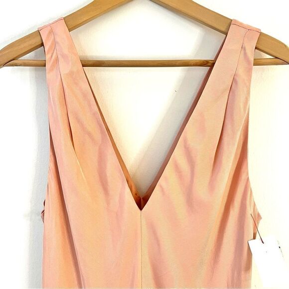 Frame Savannah Slip Dress in Pink Clay Size Large, NWT - Picture 6 of 11
